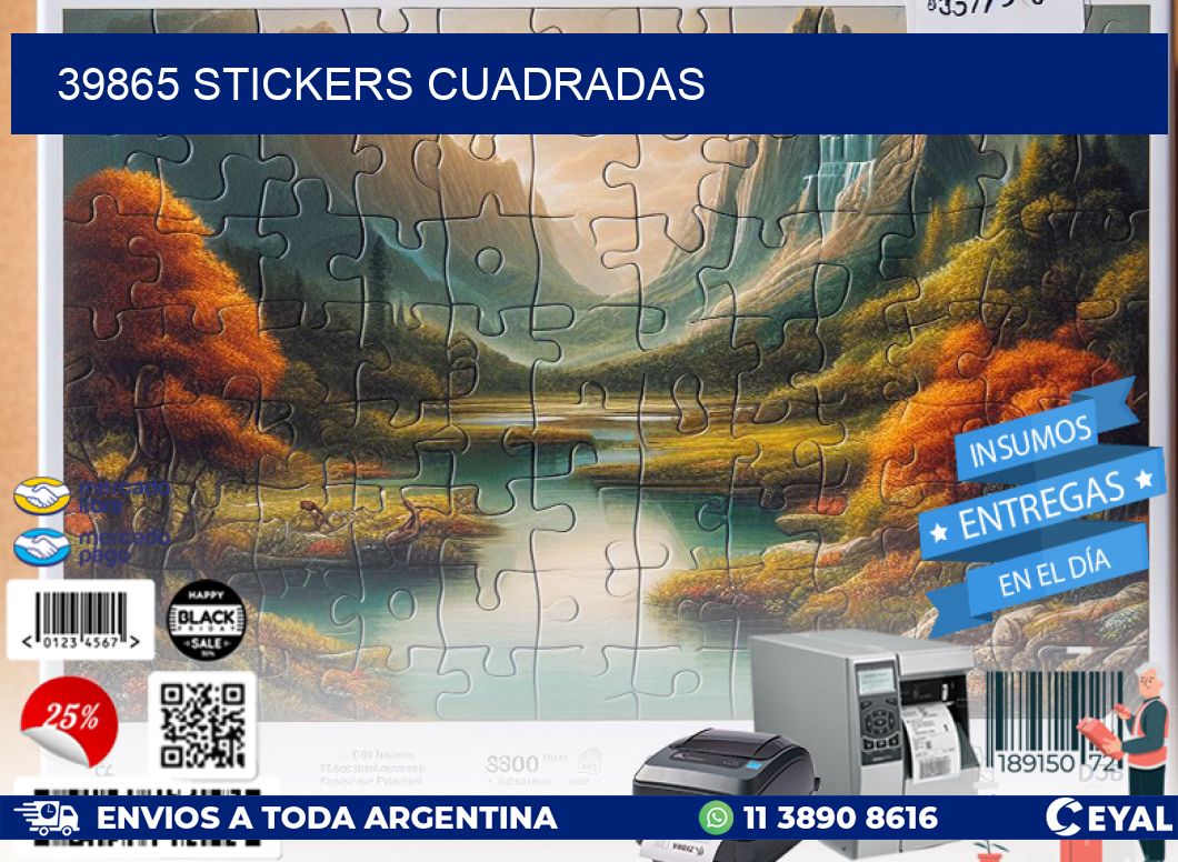 39865 Stickers cuadradas