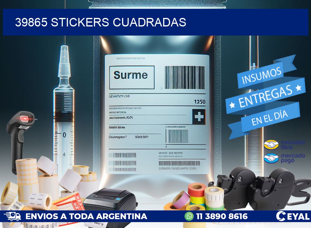 39865 Stickers cuadradas