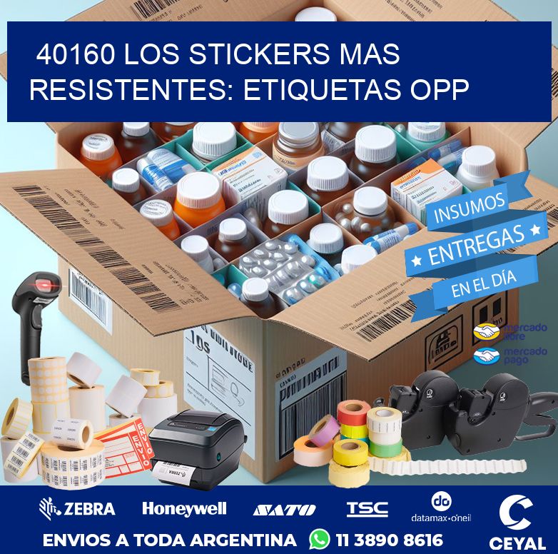 40160 LOS STICKERS MAS RESISTENTES: ETIQUETAS OPP