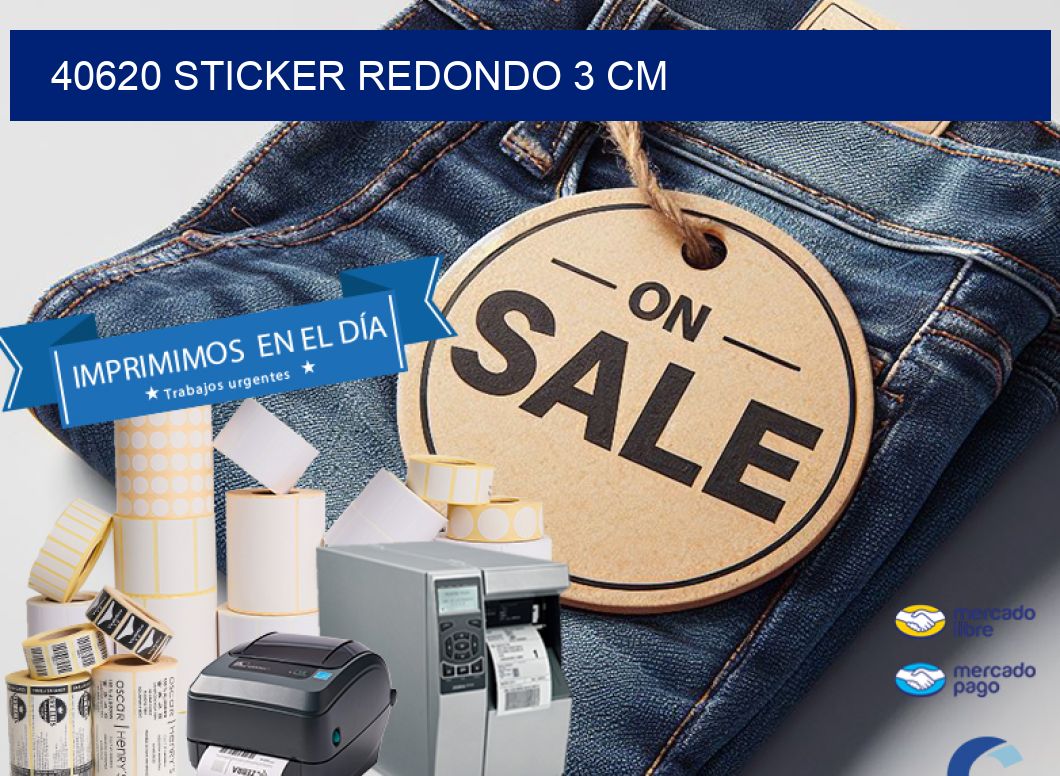 40620 STICKER REDONDO 3 CM