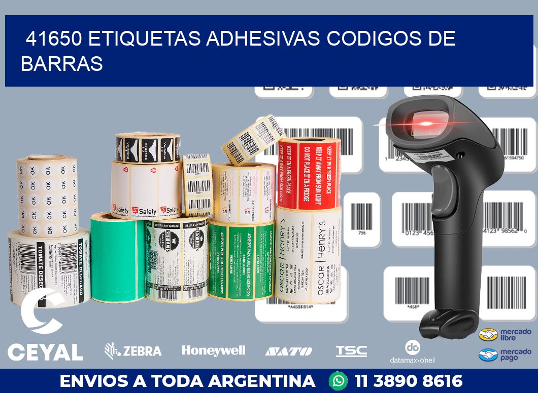 41650 ETIQUETAS ADHESIVAS CODIGOS DE BARRAS