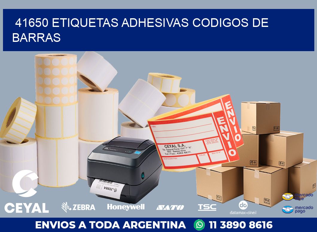 41650 ETIQUETAS ADHESIVAS CODIGOS DE BARRAS