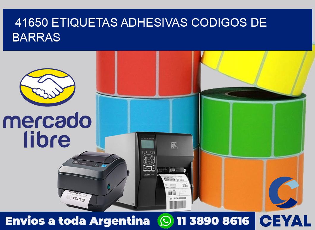 41650 ETIQUETAS ADHESIVAS CODIGOS DE BARRAS