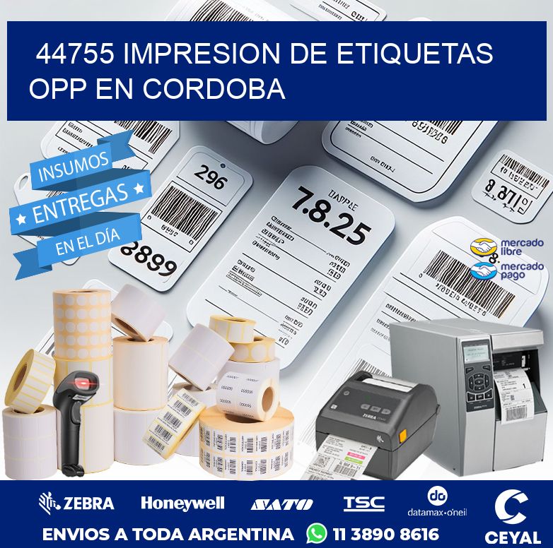 44755 IMPRESION DE ETIQUETAS OPP EN CORDOBA