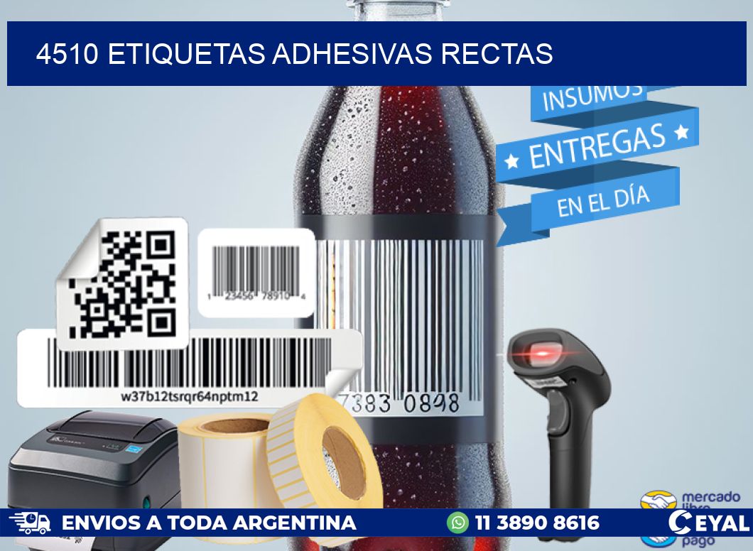 4510 ETIQUETAS ADHESIVAS RECTAS
