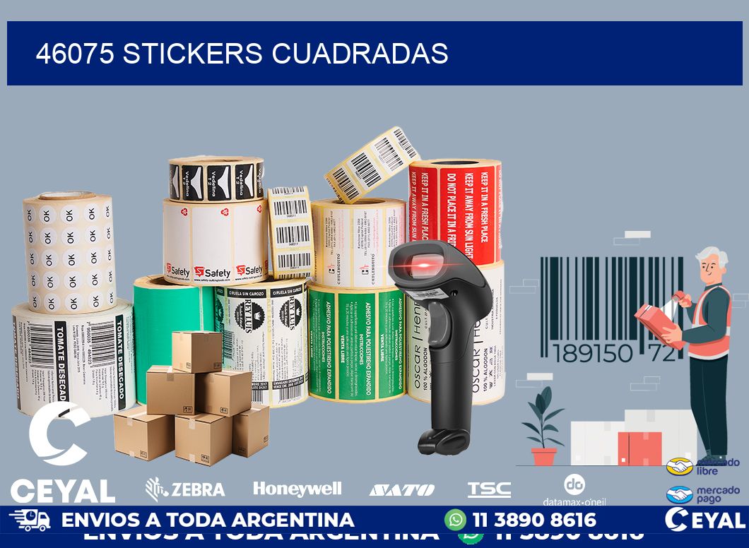 46075 Stickers cuadradas