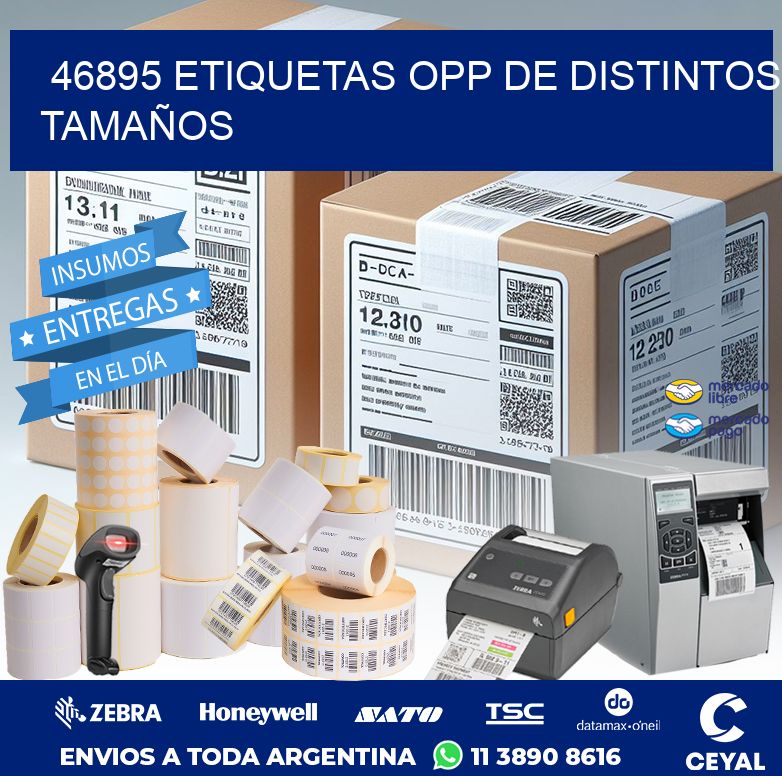 46895 ETIQUETAS OPP DE DISTINTOS TAMAÑOS