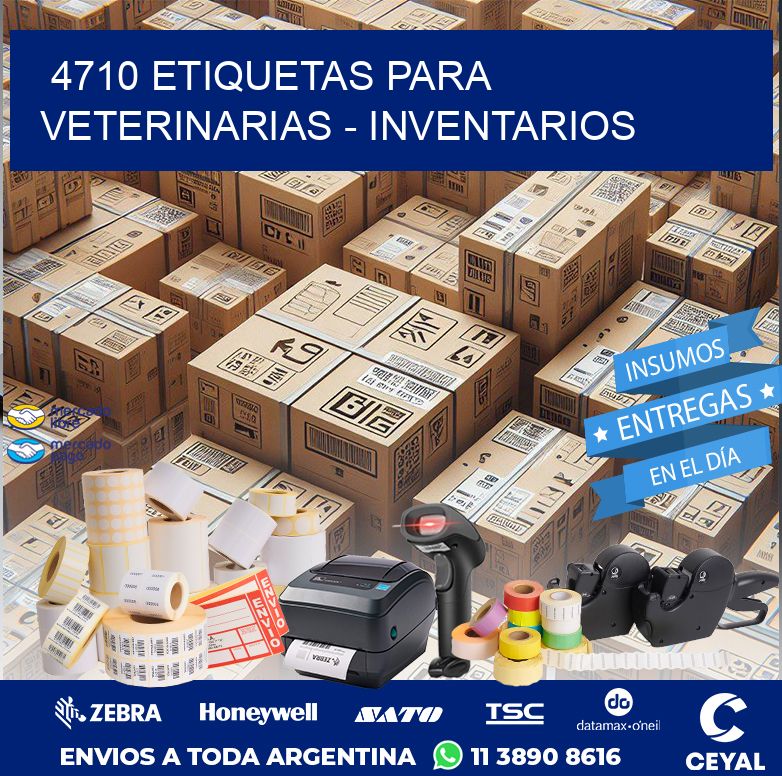 4710 ETIQUETAS PARA VETERINARIAS - INVENTARIOS
