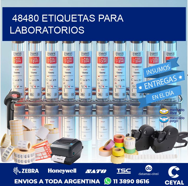 48480 ETIQUETAS PARA LABORATORIOS