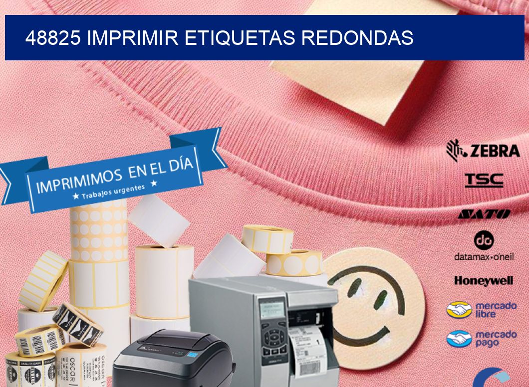 48825 IMPRIMIR ETIQUETAS REDONDAS