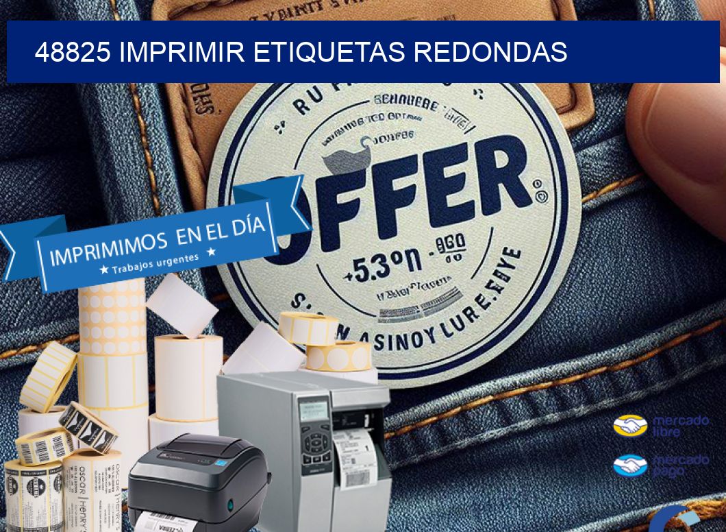 48825 IMPRIMIR ETIQUETAS REDONDAS