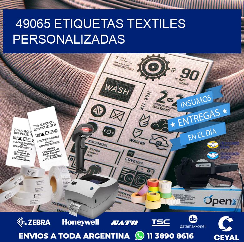 49065 ETIQUETAS TEXTILES PERSONALIZADAS