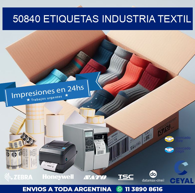 50840 ETIQUETAS INDUSTRIA TEXTIL