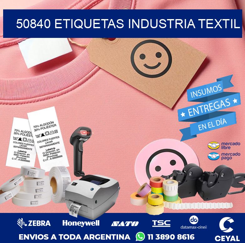 50840 ETIQUETAS INDUSTRIA TEXTIL