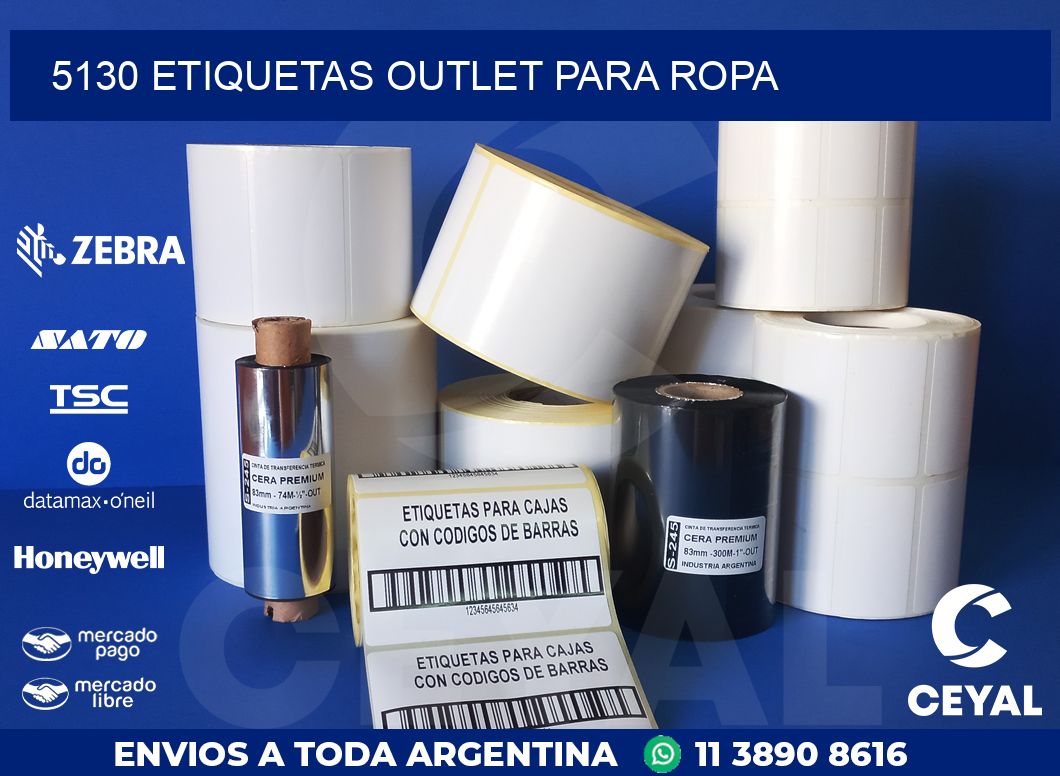 5130 ETIQUETAS OUTLET PARA ROPA
