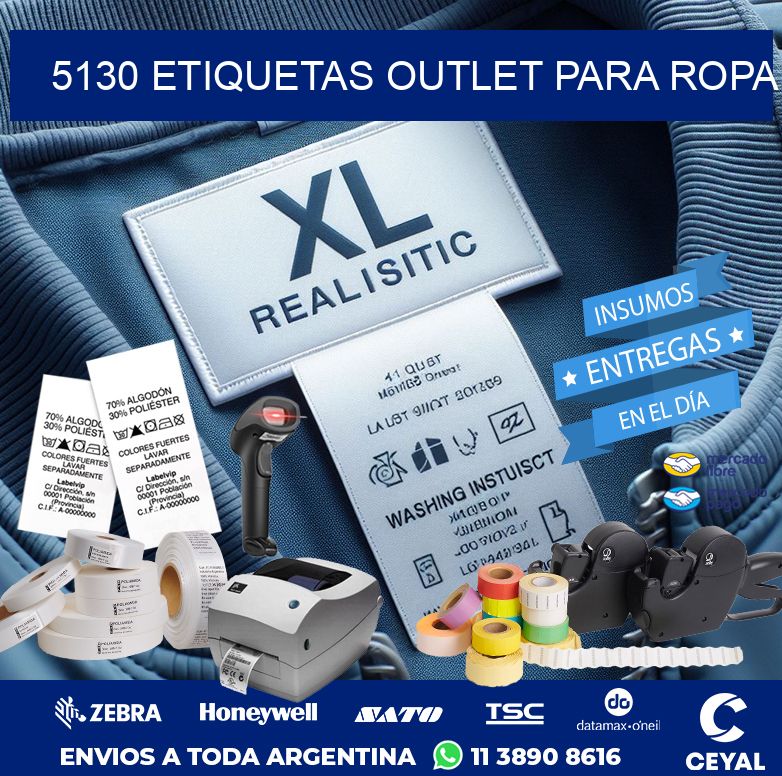 5130 ETIQUETAS OUTLET PARA ROPA