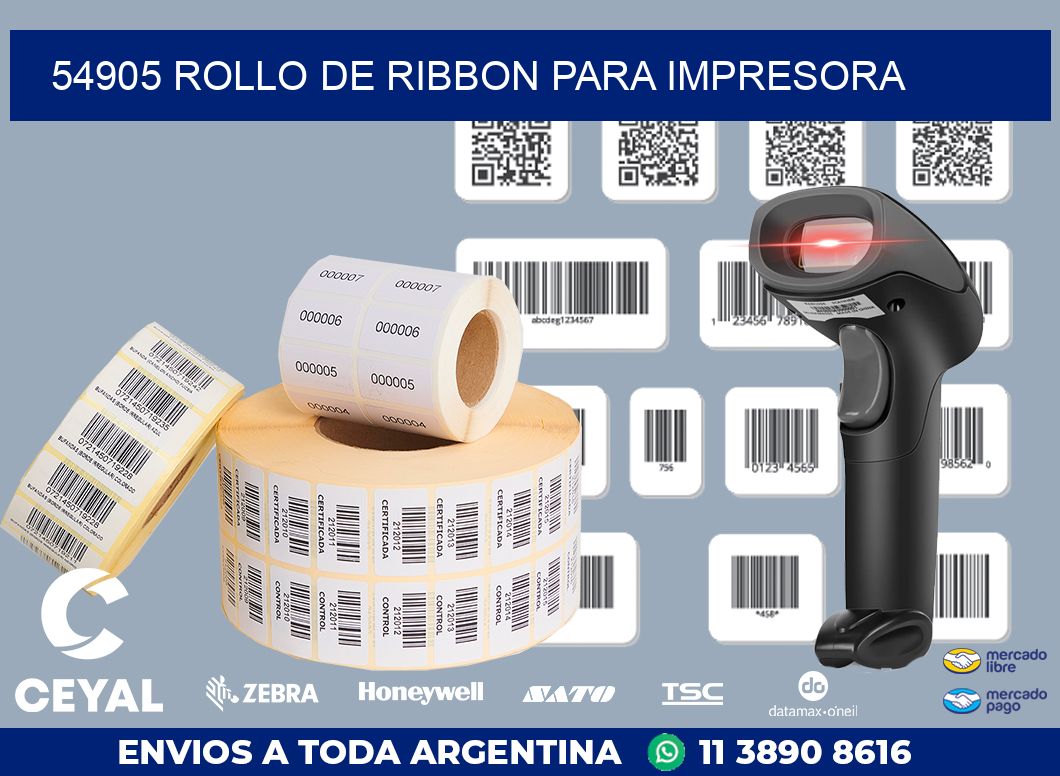 54905 ROLLO DE RIBBON PARA IMPRESORA