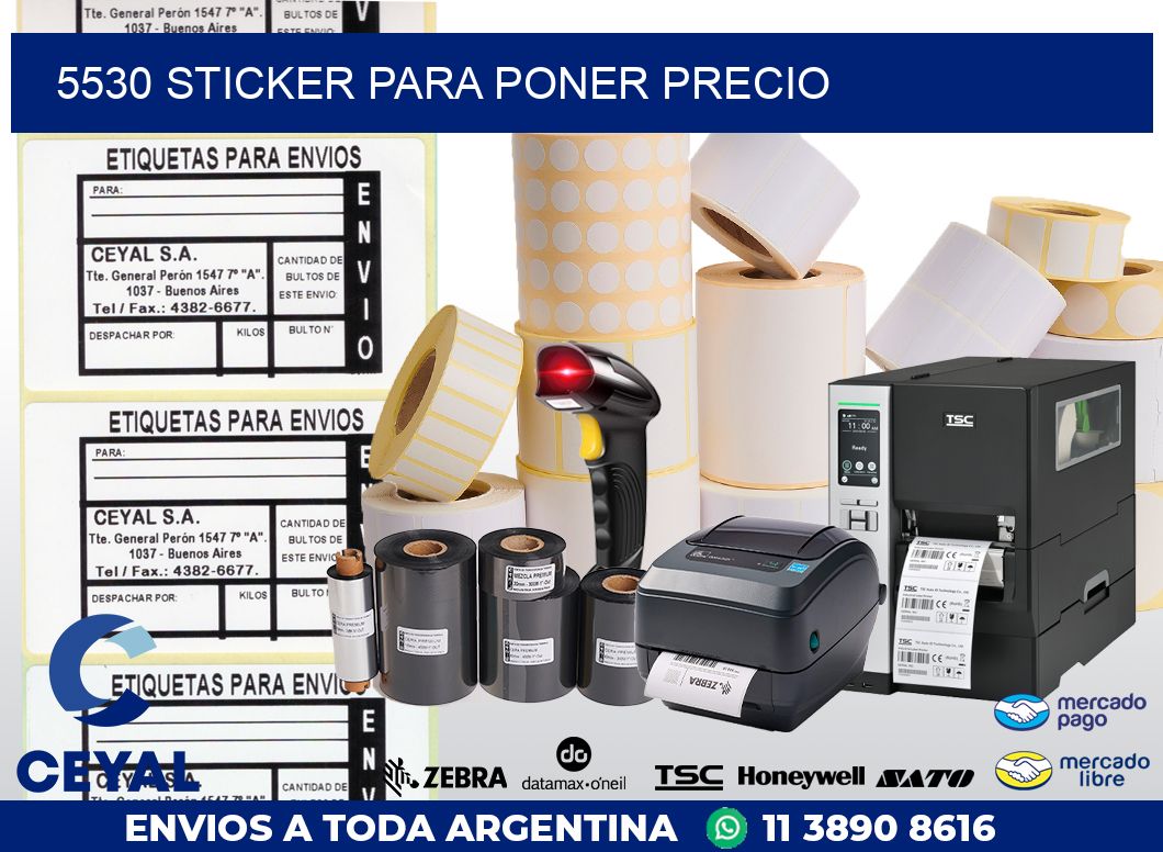 5530 STICKER PARA PONER PRECIO