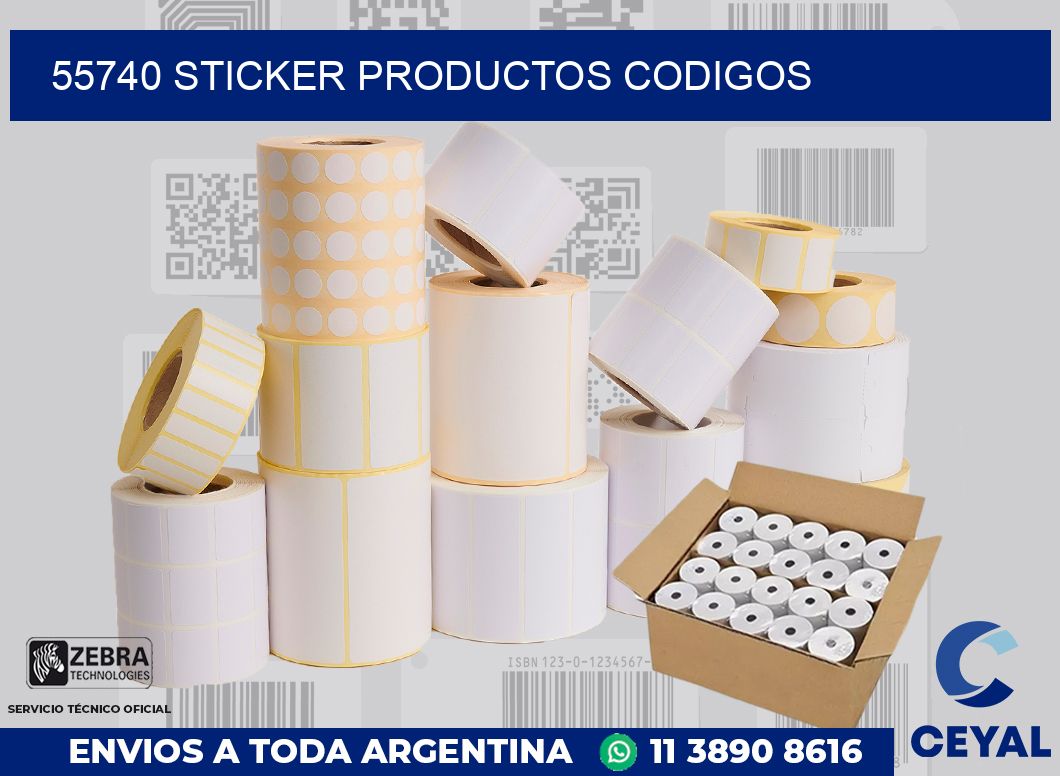 55740 sticker productos codigos