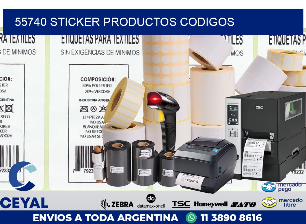 55740 sticker productos codigos