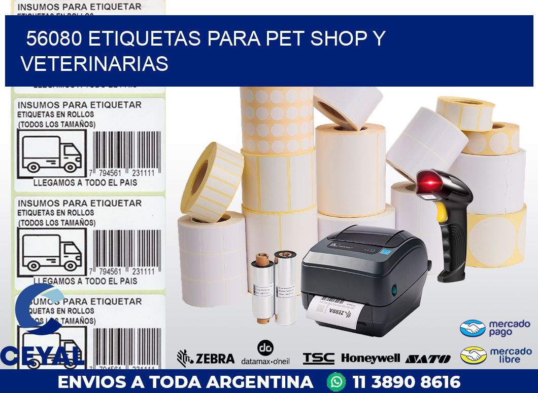 56080 ETIQUETAS PARA PET SHOP Y VETERINARIAS