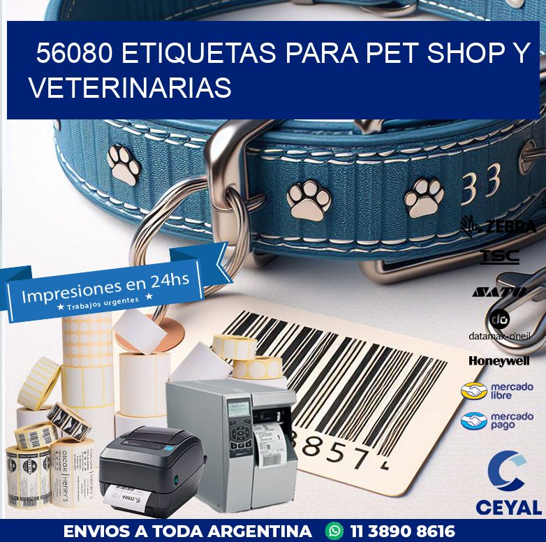 56080 ETIQUETAS PARA PET SHOP Y VETERINARIAS