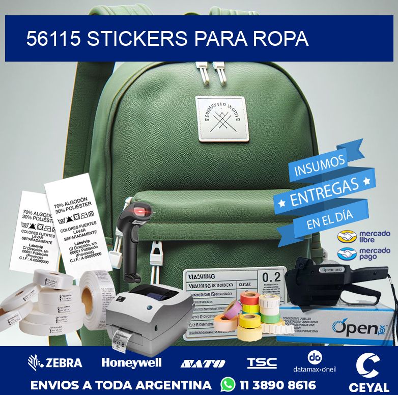 56115 STICKERS PARA ROPA