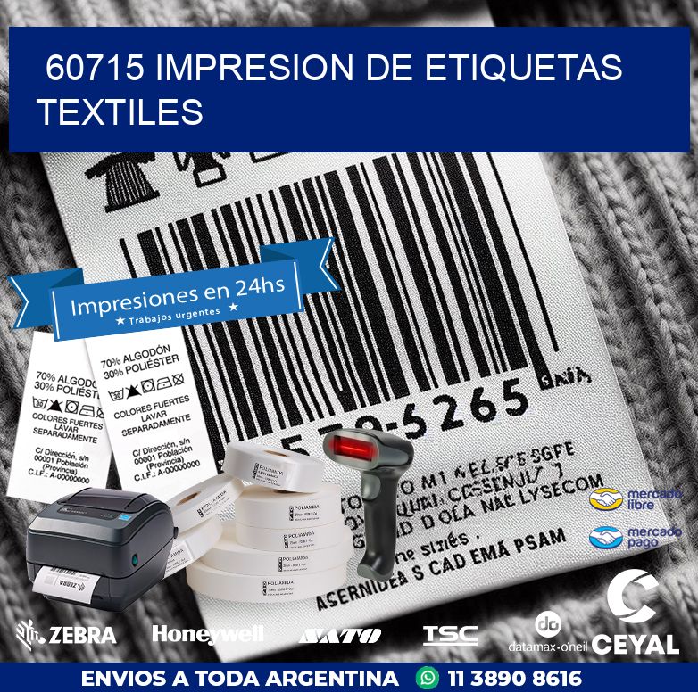 60715 IMPRESION DE ETIQUETAS TEXTILES