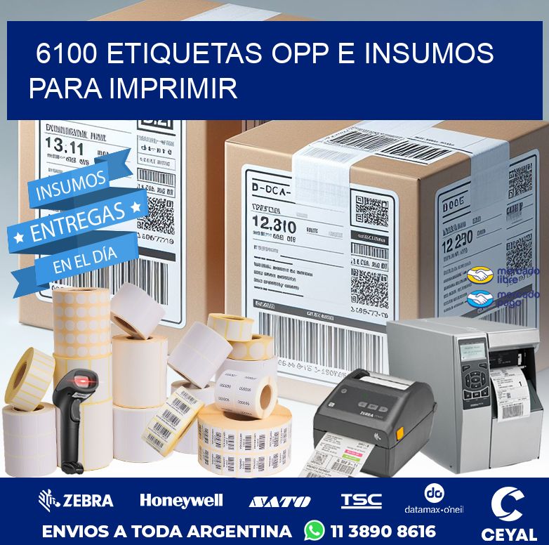 6100 ETIQUETAS OPP E INSUMOS PARA IMPRIMIR