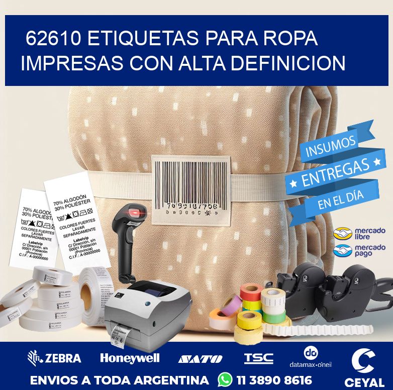 62610 ETIQUETAS PARA ROPA IMPRESAS CON ALTA DEFINICION