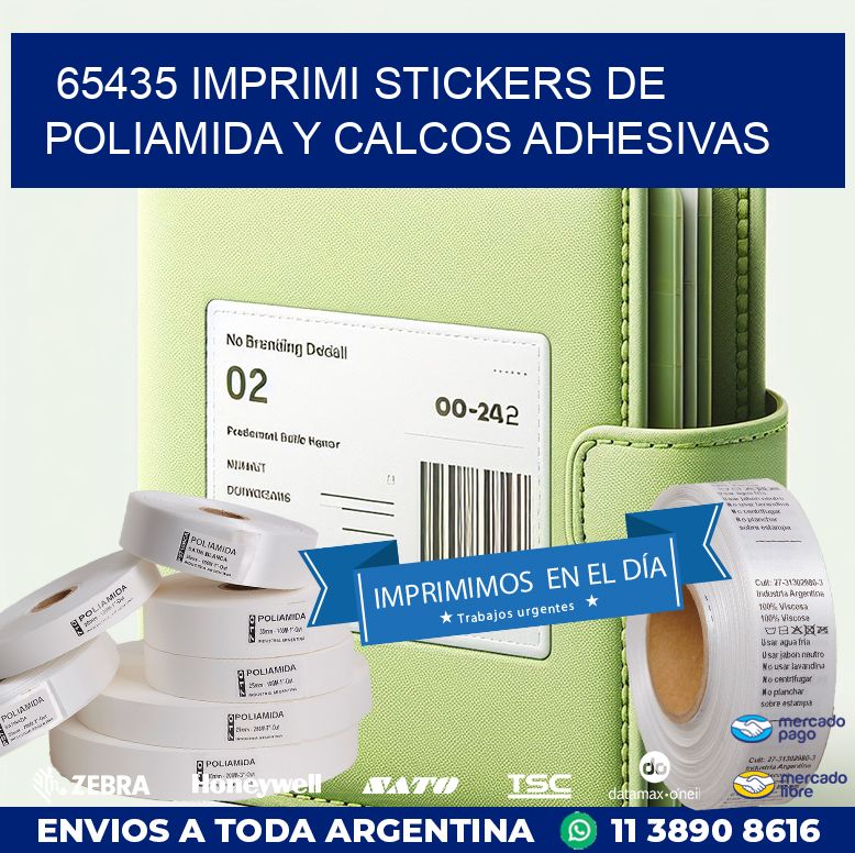 65435 IMPRIMI STICKERS DE POLIAMIDA Y CALCOS ADHESIVAS