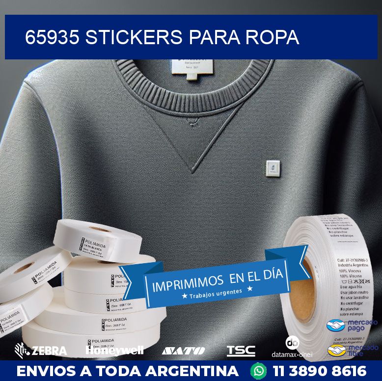 65935 STICKERS PARA ROPA