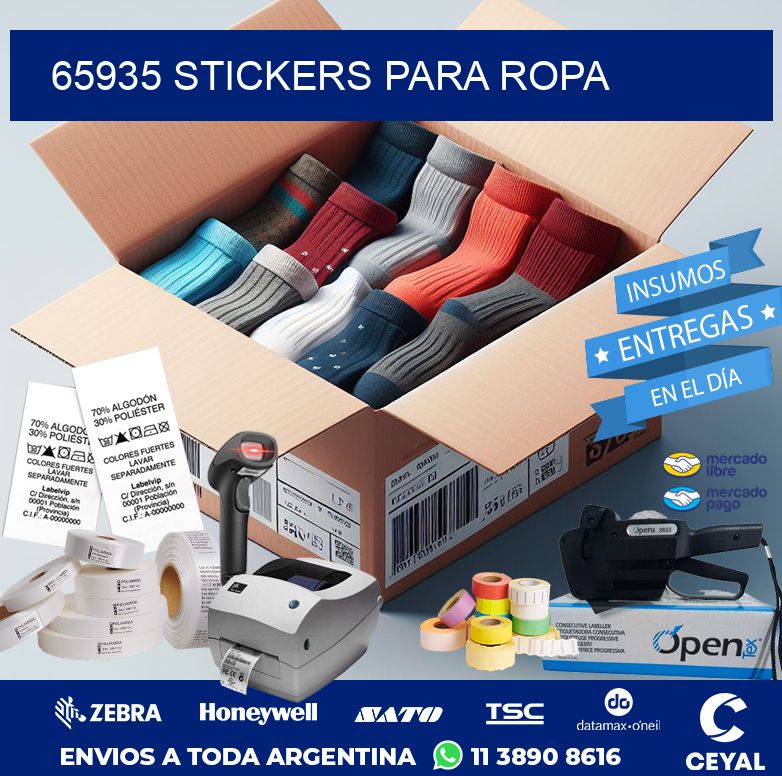 65935 STICKERS PARA ROPA