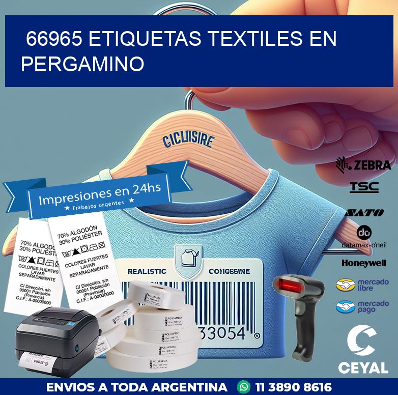 66965 ETIQUETAS TEXTILES EN PERGAMINO