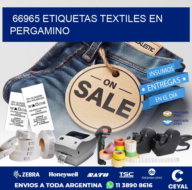 66965 ETIQUETAS TEXTILES EN PERGAMINO