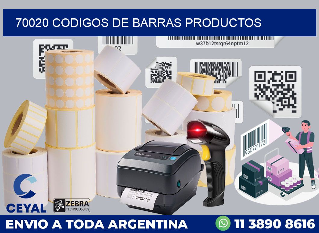 70020 codigos de barras productos