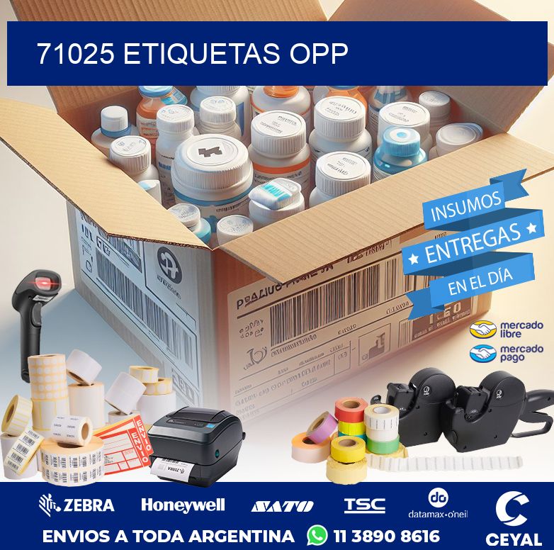 71025 ETIQUETAS OPP