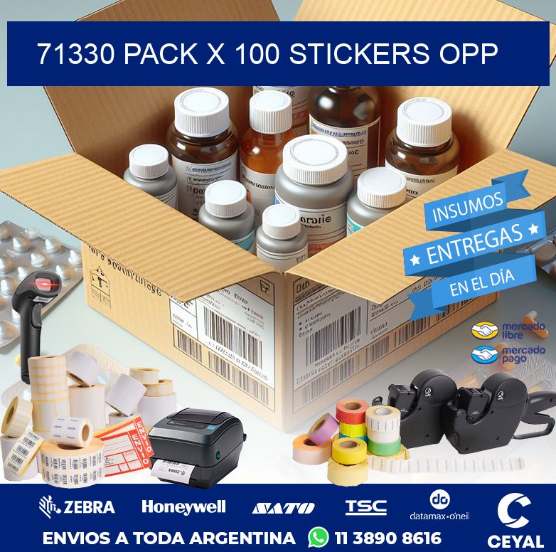 71330 PACK X 100 STICKERS OPP