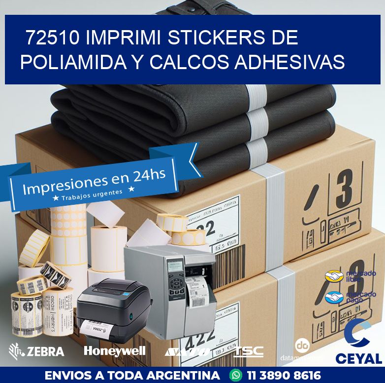 72510 IMPRIMI STICKERS DE POLIAMIDA Y CALCOS ADHESIVAS