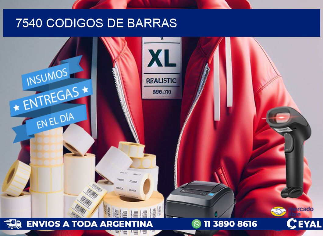 7540 codigos de barras
