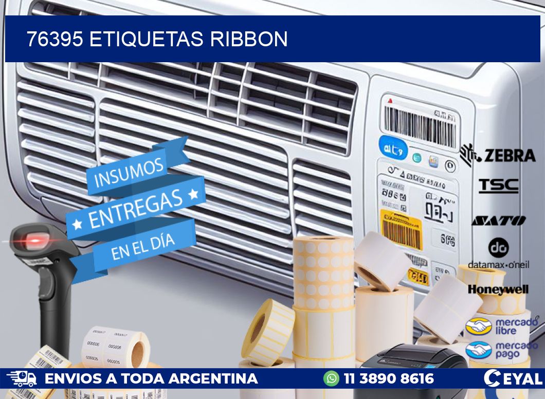 76395 ETIQUETAS RIBBON