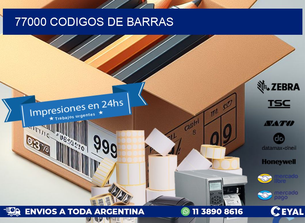 77000 codigos de barras