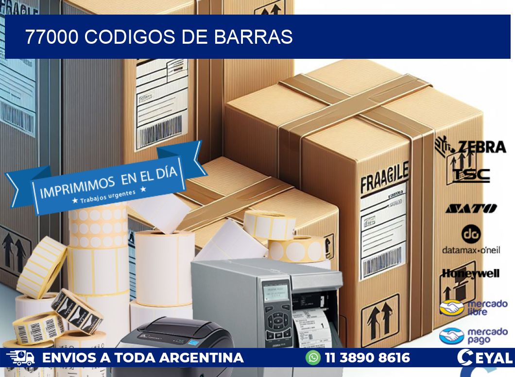 77000 codigos de barras