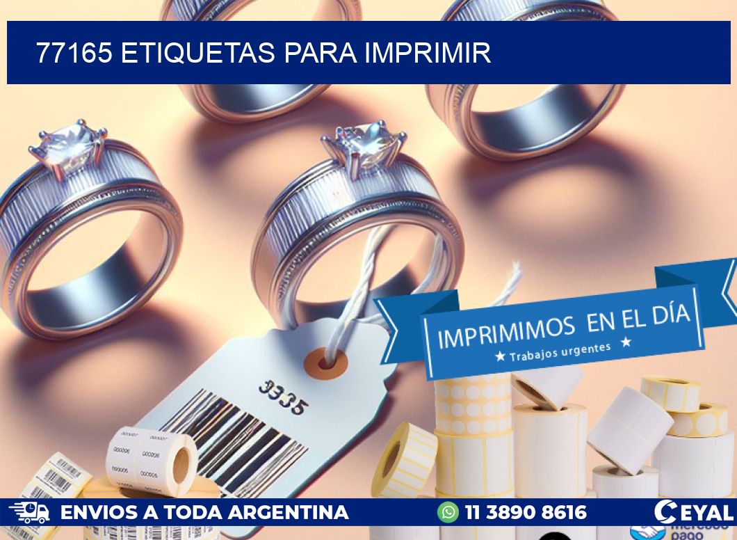 77165 ETIQUETAS PARA IMPRIMIR