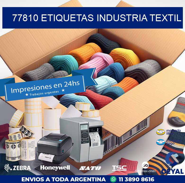 77810 ETIQUETAS INDUSTRIA TEXTIL