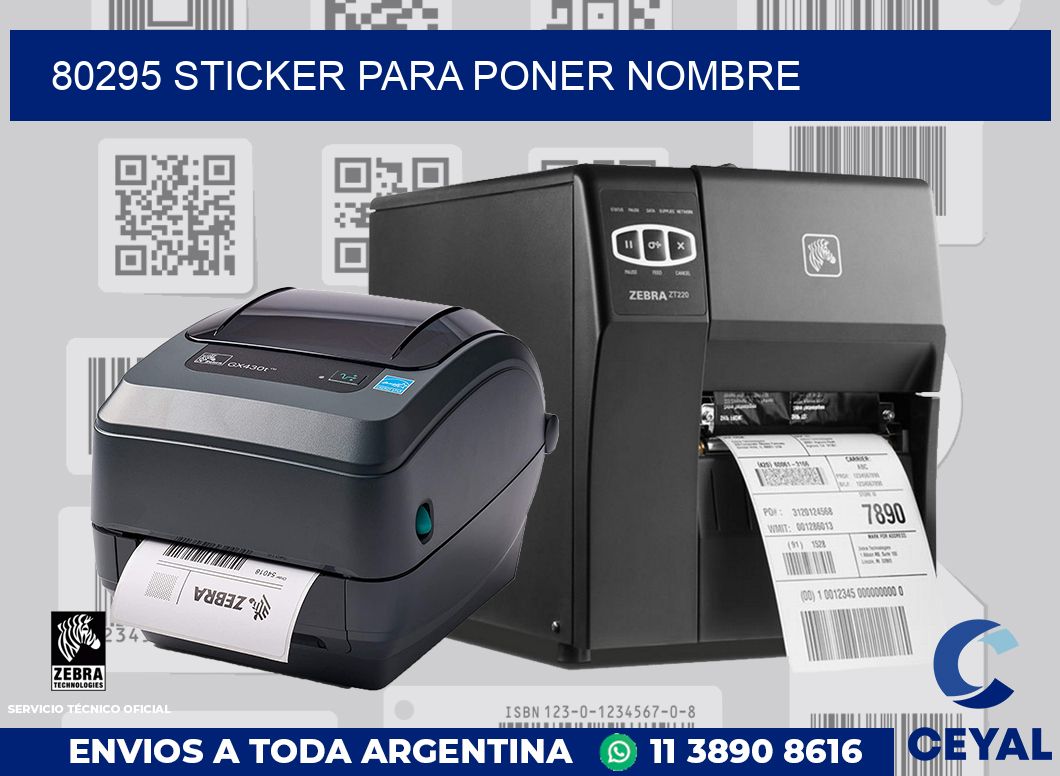 80295 STICKER PARA PONER NOMBRE