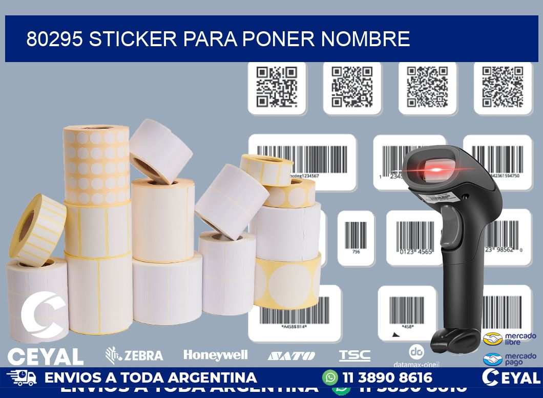 80295 STICKER PARA PONER NOMBRE