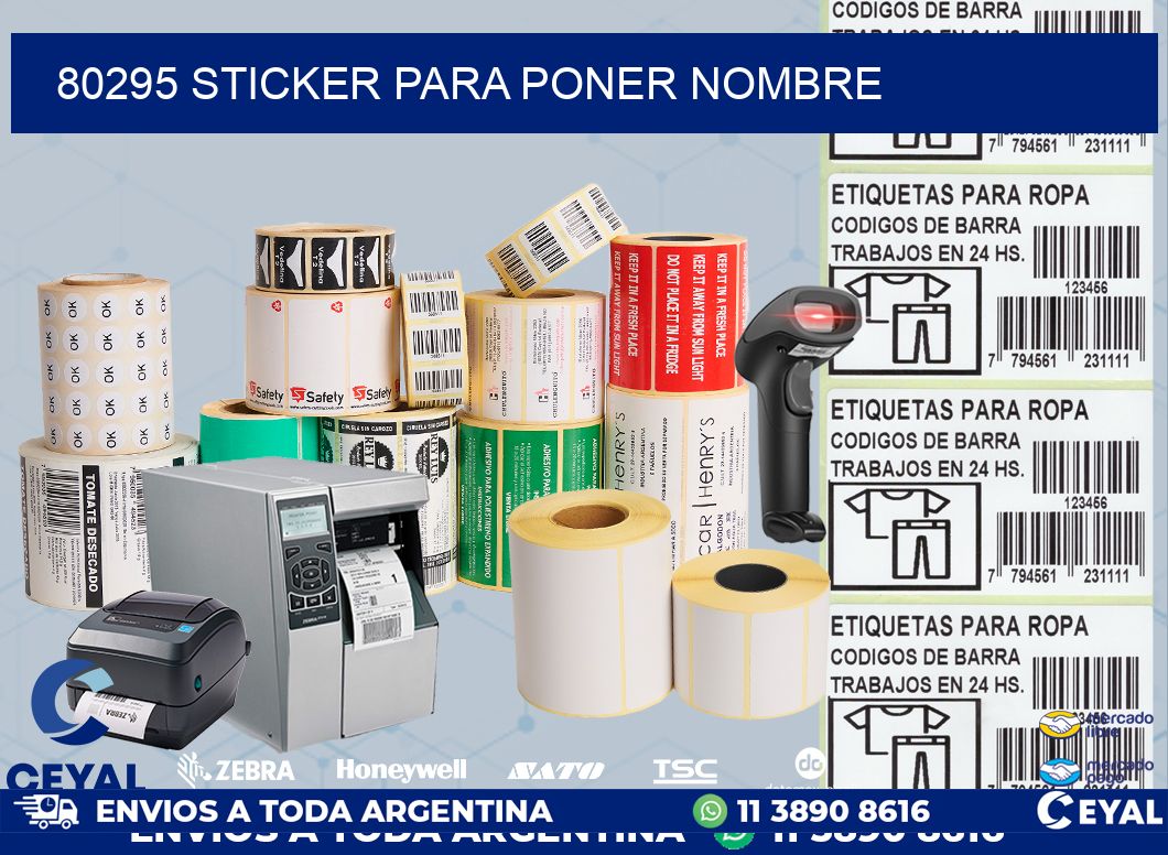 80295 STICKER PARA PONER NOMBRE