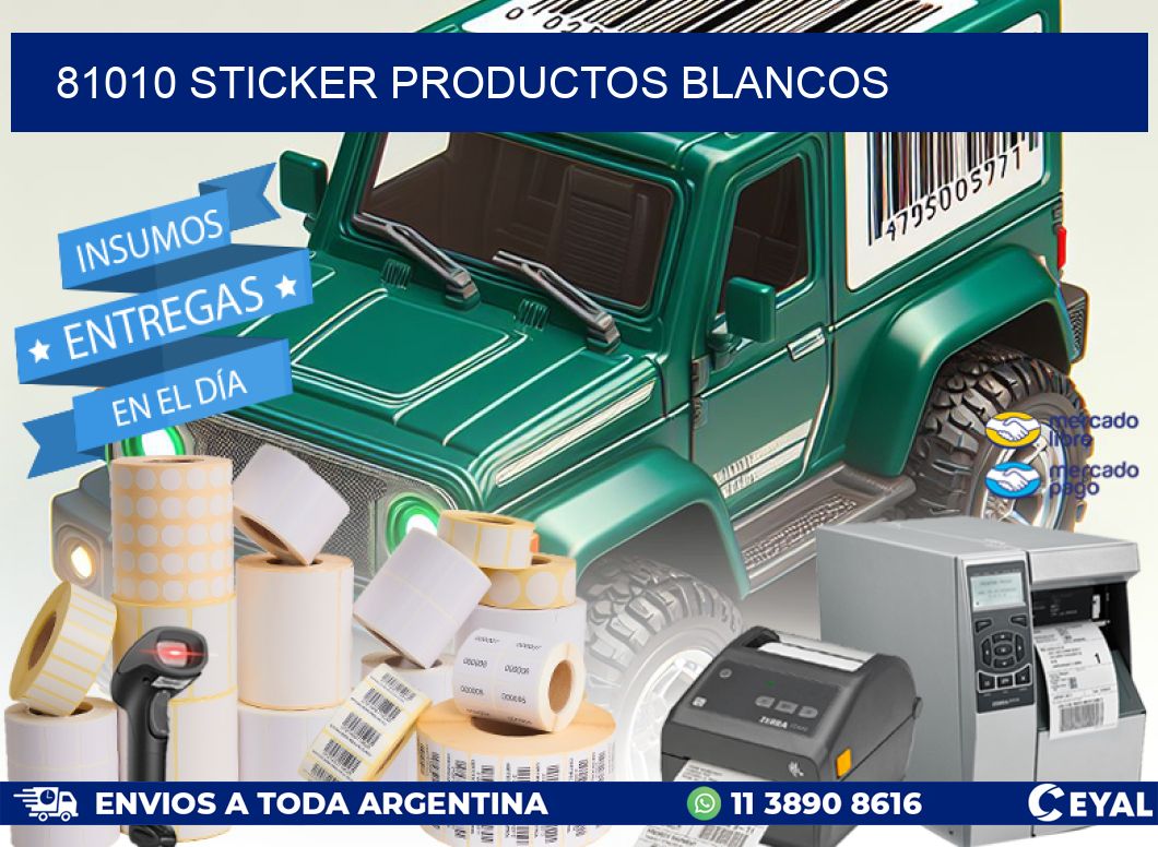 81010 STICKER PRODUCTOS BLANCOS