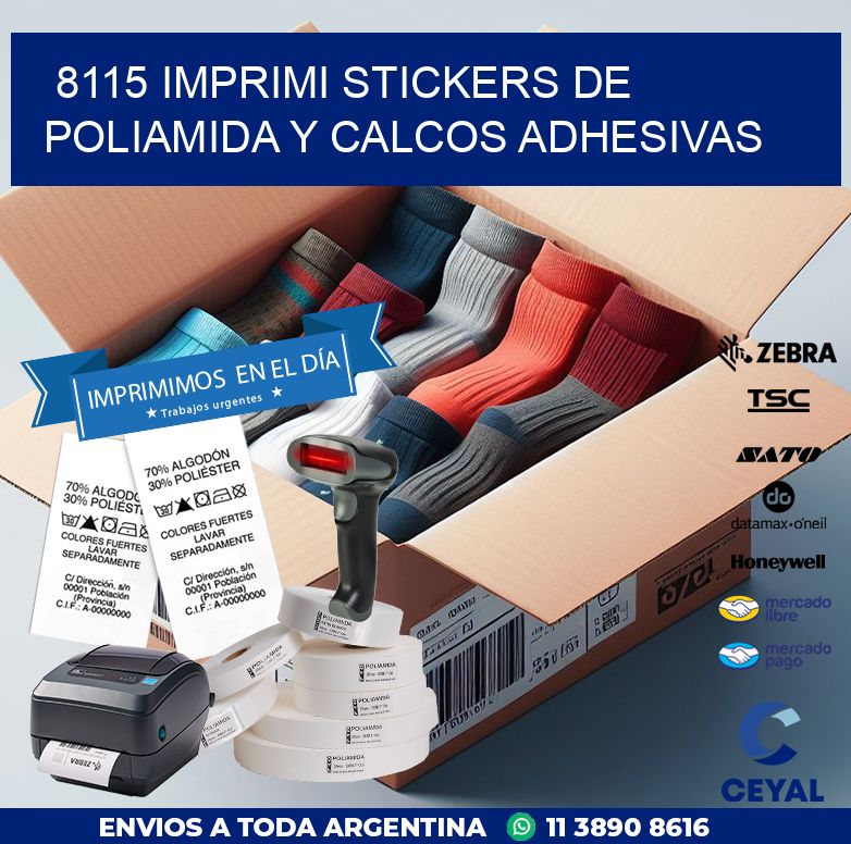8115 IMPRIMI STICKERS DE POLIAMIDA Y CALCOS ADHESIVAS